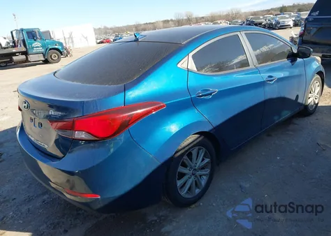 2014 Hyundai Elantra Se from USA, damaged, VIN KMHDH4AE7EU182559